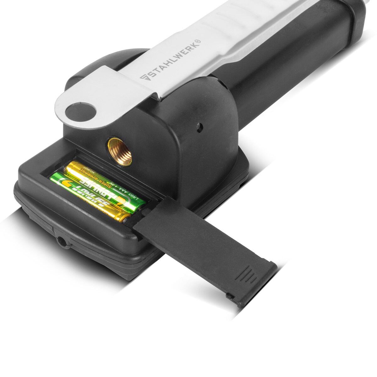 Pistola per gonfiaggio pneumatici digitale STAHLWERK DRP-18 ST | Gonfiatore per pneumatici ad aria compressa con manometro digitale | Manometro digitale per pneumatici per auto, camion, moto, biciclette | Campo di misura 0-18 Bar / 0-255 PSI
