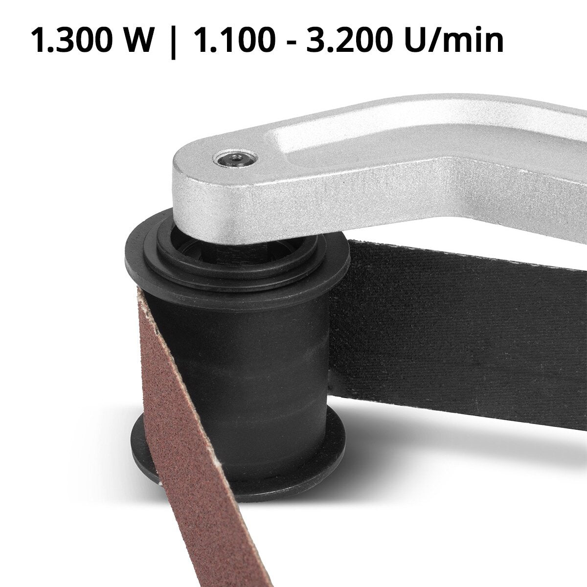 STAHLWERK pipe belt sander RS-1300 ST with 1,300 W and 1,100 - 3,200 rpm for 760 mm sanding belts pipe grinder | Grinding machine | Grinder | Belt sander for grinding, polishing and deburring
