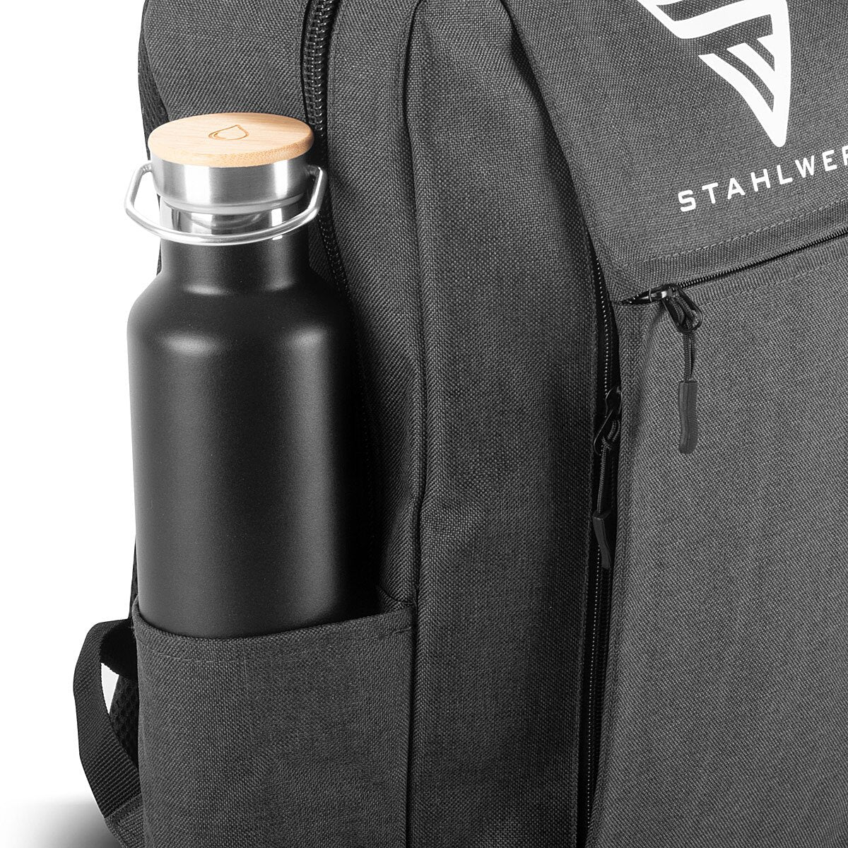 STAHLWERK Multifunctional laptop backpack | Notebook backpack | Backpack made of robust polyester, work backpack with padded 15.6" laptop compartment and many storage compartments