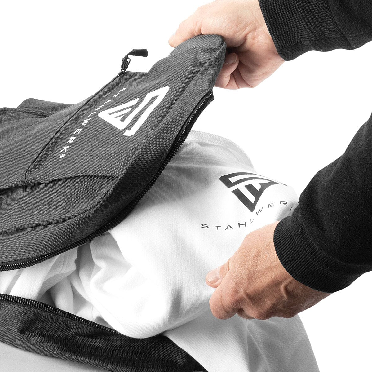 STAHLWERK Multifunctional laptop backpack | Notebook backpack | Backpack made of robust polyester, work backpack with padded 15.6" laptop compartment and many storage compartments