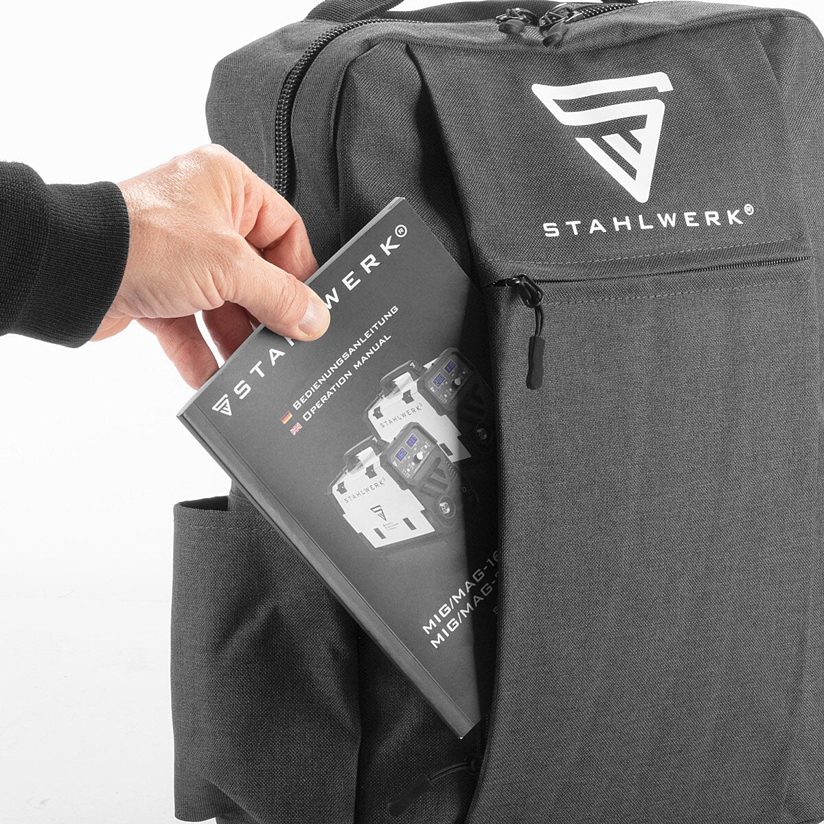 STAHLWERK Multifunctional laptop backpack | Notebook backpack | Backpack made of robust polyester, work backpack with padded 15.6" laptop compartment and many storage compartments