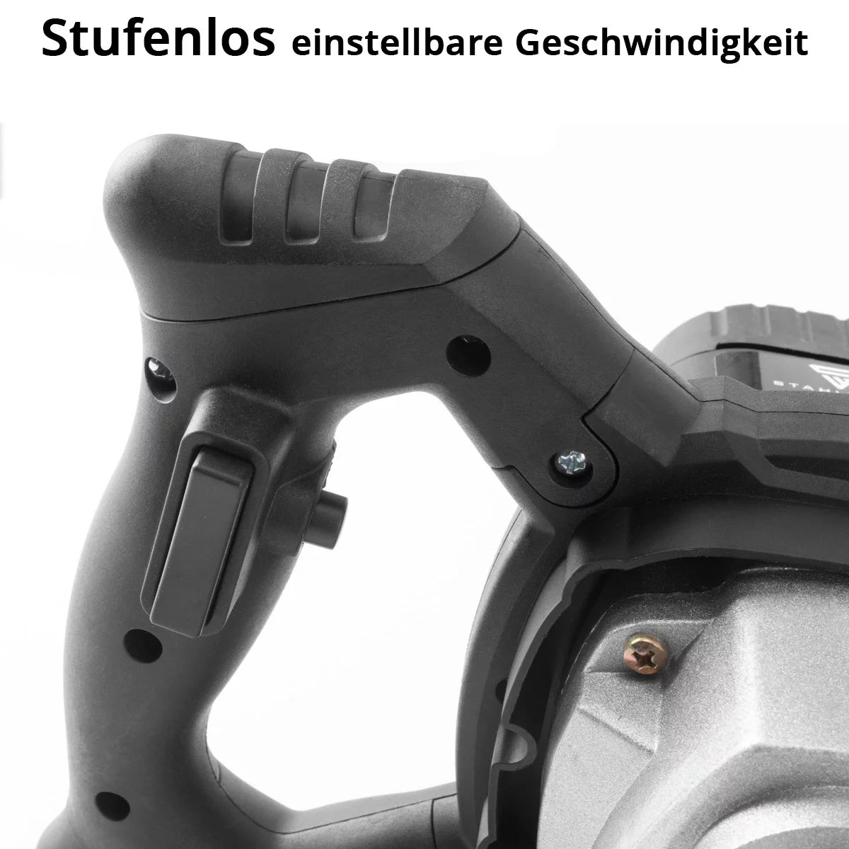 STAHLWERK agitator RW-1200 ST | 1,200 W and 850 rpm | Electric mortar stirrer with additional whisk 120 x 600 mm | Speed ​​control and safety switch | Concrete mixer | Paint stirrer | color mixer