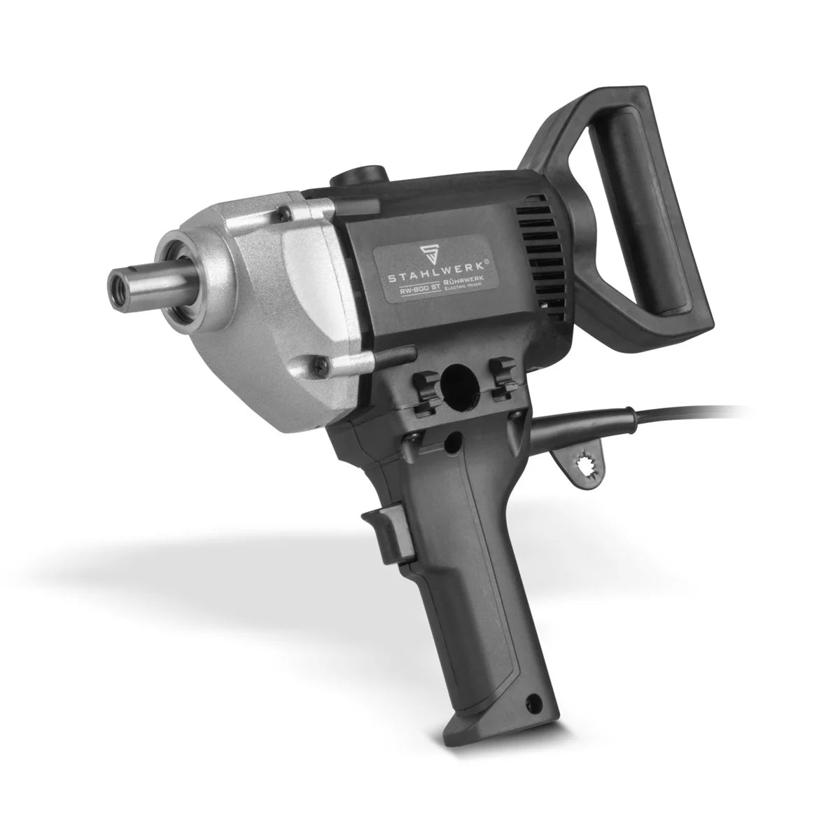 Agitateur STAHLWERK RW-800 ST | 800 W et 500 tr/min | Agitateur à mortier électrique | Conception robuste | Agitateur à béton stable | Agitateur de peinture | Mélangeur de couleurs | Batteur à main | Batteur à main