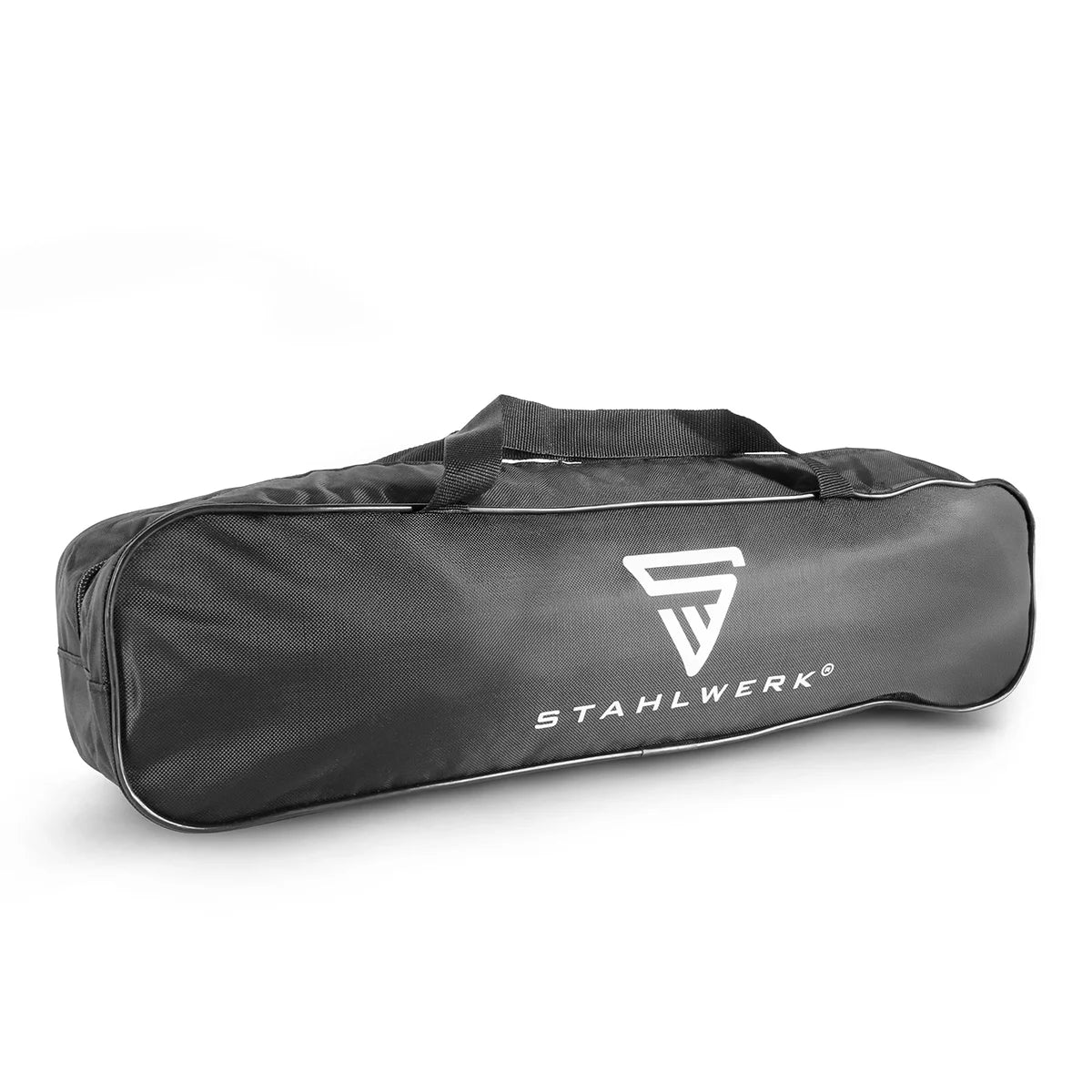Gato para coche STAHLWERK SWH-2 ST | Gato de tijera | Capacidad de elevación de 2 toneladas | Llave para tuercas de rueda telescópica con vaso 17, 19 mm | Bolsa de transporte | Juego de gato compacto para cambio de neumáticos y taller.