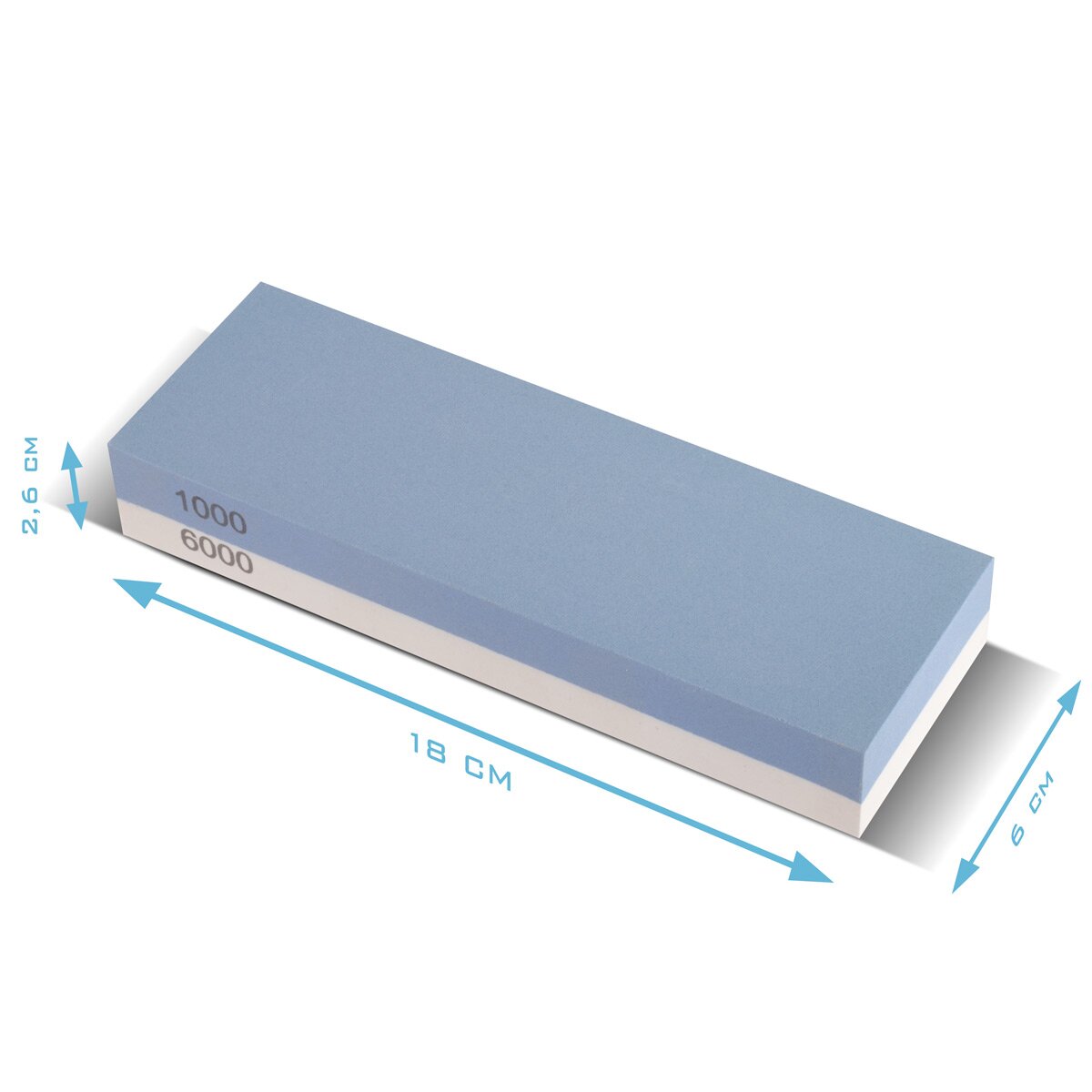 Set di mole STAHLWERK con 1000 | Pietra per affilare 2 in 1 a doppia faccia grana 6000 | pietra per affilare | pietra per affilare | Affilacoltelli con binario di guida e base antiscivolo
