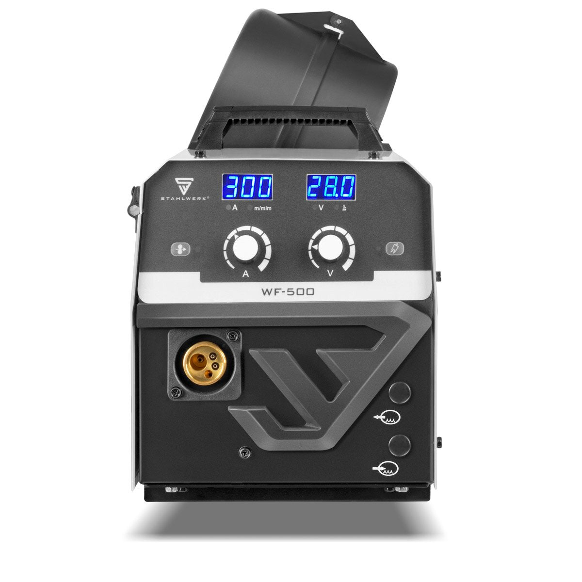 STAHLWERK welding machine MIG MAG 300 Pro fully equipped fully synergic IGBT inverter with 300 A and pulse function 3-in-1 combination welding system MIG MAG | MMA | Lift TIG