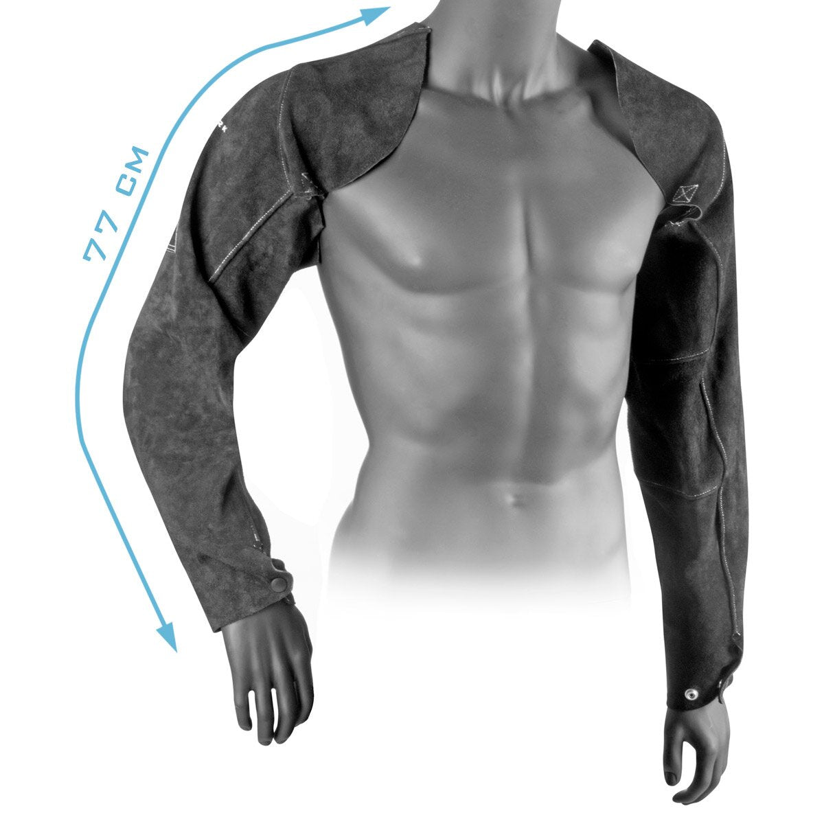 STAHLWERK welding sleeves | Welder's gauntlets | | Welding arm protection | Welding protective clothing with straps made of high-quality split leather for welding and plasma cutting