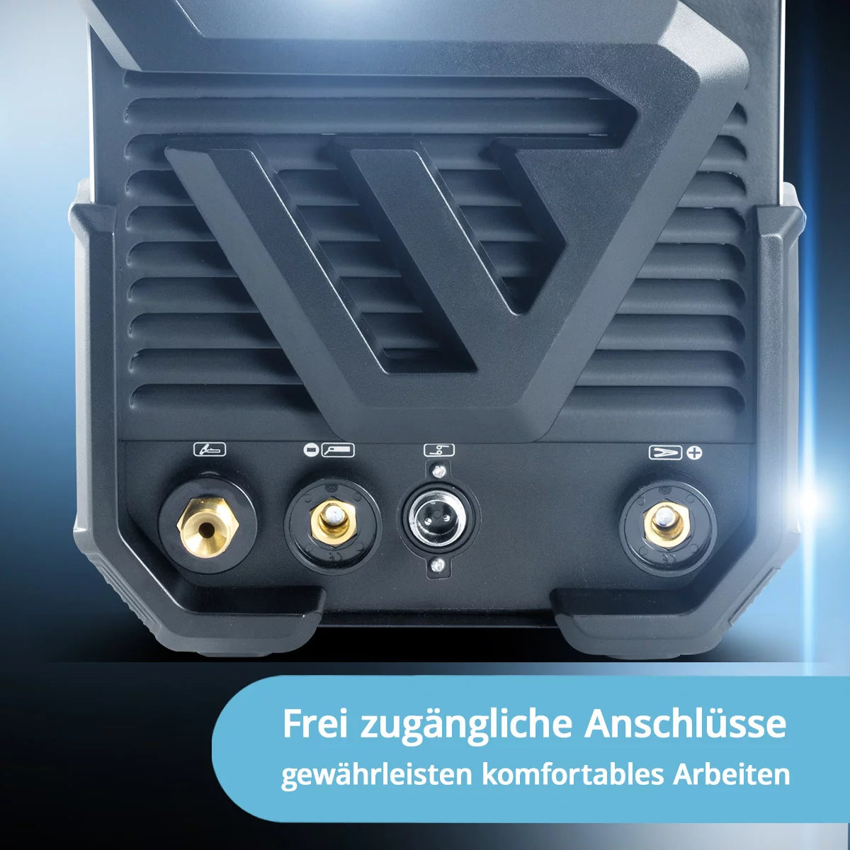 Máquina de soldar STAHLWERK AC/DC TIG 200 ST IGBT / máquina de soldar combinada / sistema de soldadura combinado con 200 A TIG y MMA, adecuado para aluminio