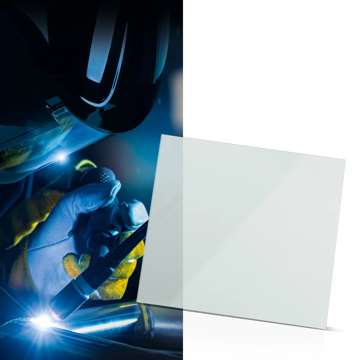 STAHLWERK Welding Helmet Replacement Lenses Set of 6 | Internal replacement lenses and external visor | Welding protection glass | Protective glasses according to EN ISO EN ISO 16321 for fully automatic welding helmets | TITANIUM