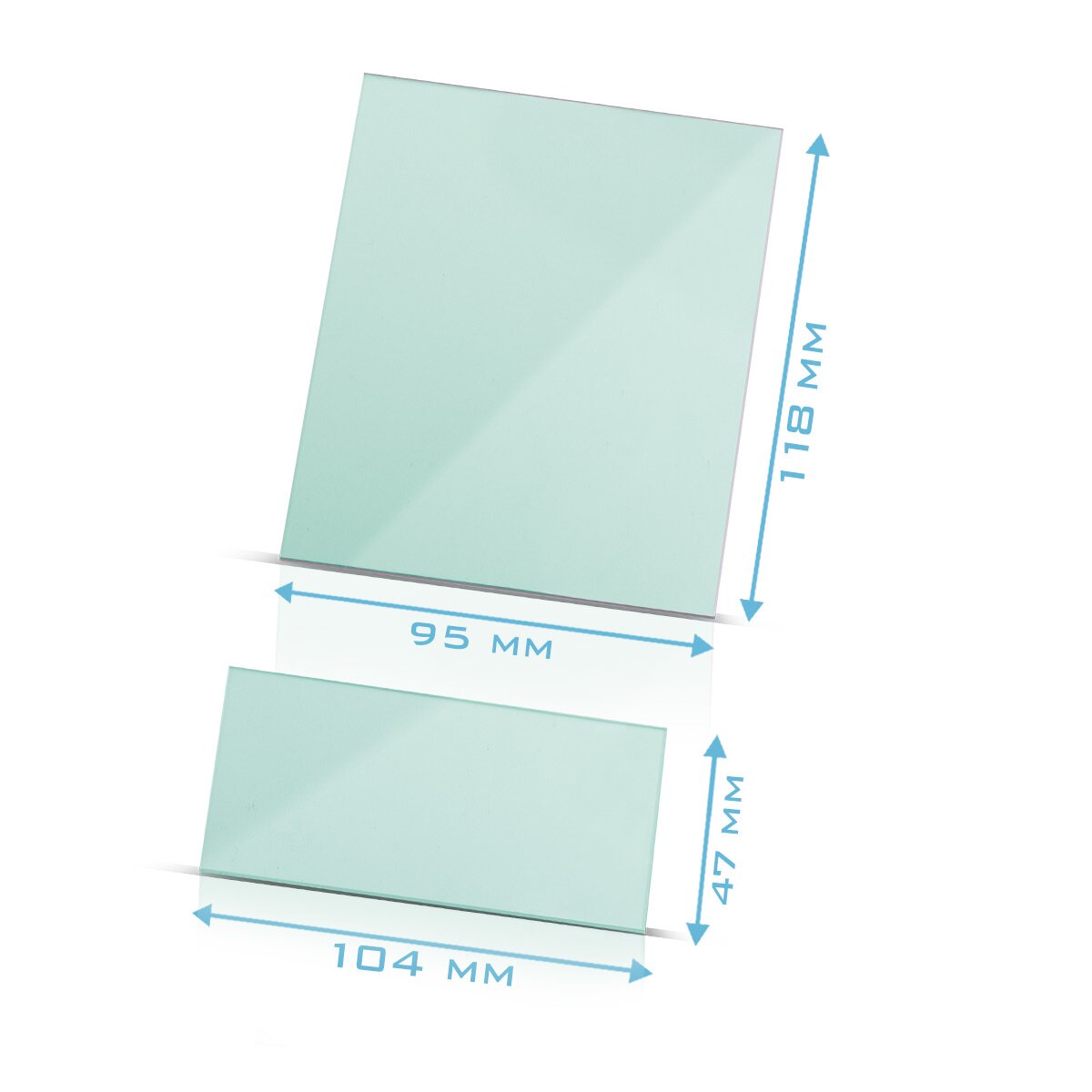 STAHLWERK Lot de 4 lentilles pour casque de soudage, lentilles de remplacement intérieures et extérieures | Verre de protection pour le soudage | Lentilles de rechange pour masques de soudage entièrement automatiques ST 450 R | ST450RC