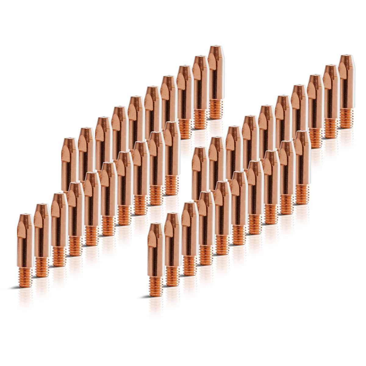 STAHLWERK 40er Set AK25 | MB25 | KD24 | MB24 Stromdüsen | Kontaktdüsen M6x28 in 0,8 mm MIG MAG Verschleißteile Set | Schweißzubehör für Schweißbrenner