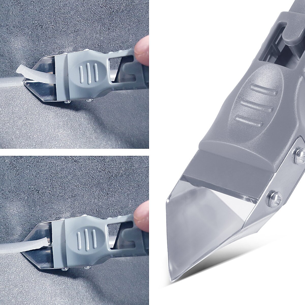 STAHLWERK Silikon-Fugenwerkzeug 5-in-1 Silikon-Spachtel | Silikon-Schaber | Fugenabzieher | Fugenreiniger | Fugenglätter | Fugenkratzer | Silikon-Entferner