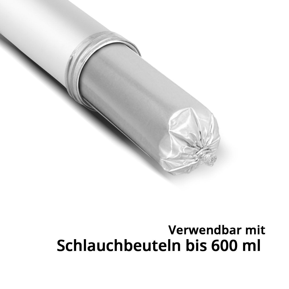 STAHLWERK Silikon-Pistole SP-600 ST mit Silikon-Spachtel 600 ml Aluminium-Kartuschenpresse | Kartuschenpistole inklusive Silikon-Schaber | Fugenabzieher | Fugenglätter | Silikon-Entferner
