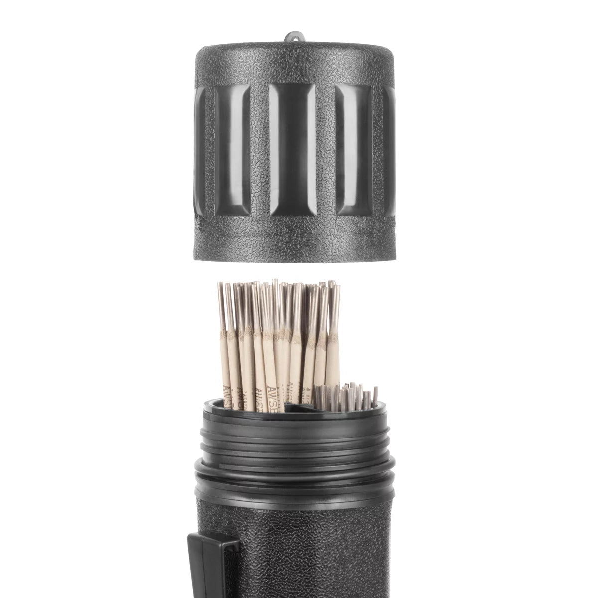 STAHLWERK Stabelektroden-Set mit wasserdichter Aufbewahrungsbox | Schweißstäbe AWS E6013 RR im Elektrodenköcher | 60 Elektroden Vorteilspack | 2,0 x 300 mm | 2,5 x 350 mm | 3,2 x 350 mm