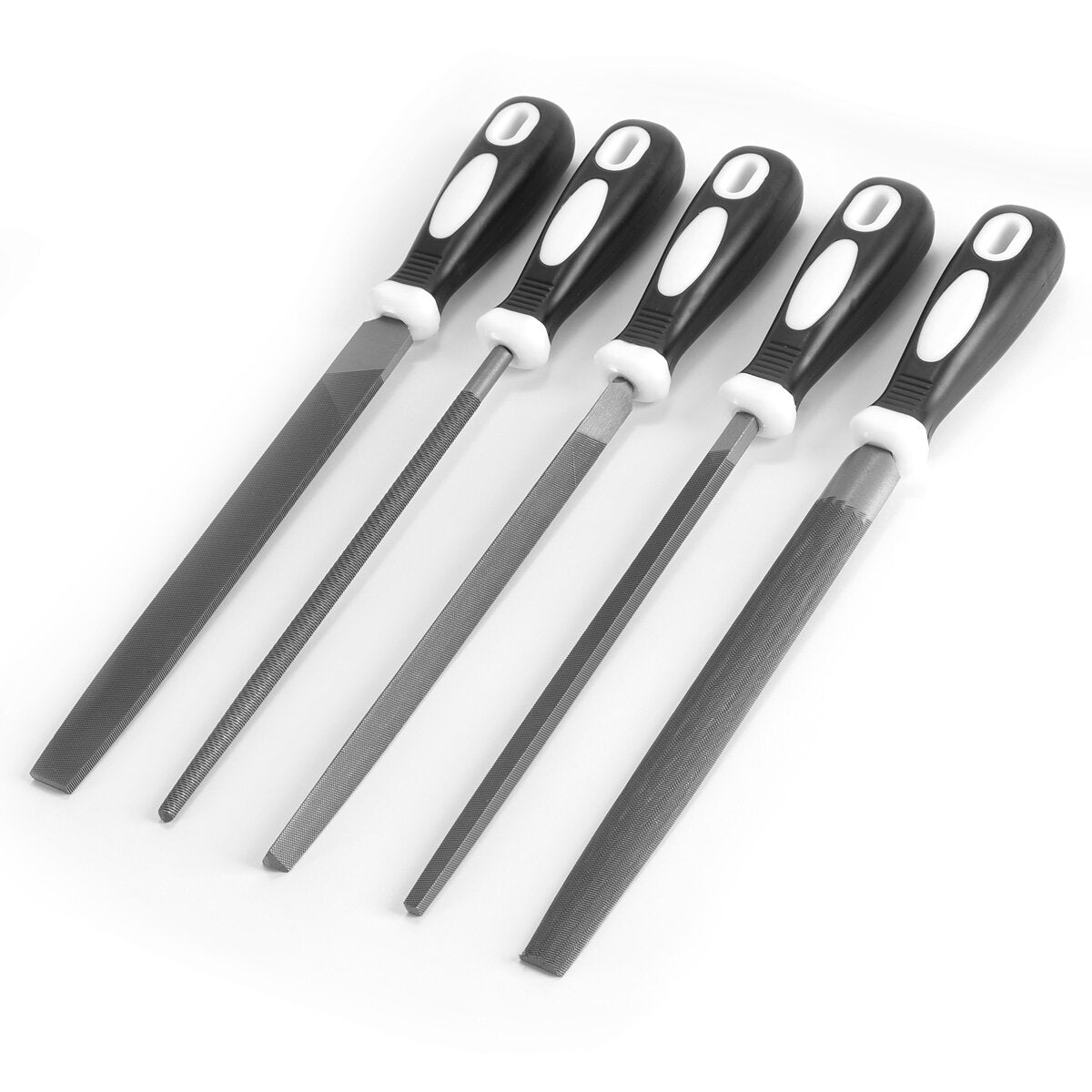 Lime in acciaio STAHLWERK set da 5 200 mm | Raspe da 8" | lime per metallo | lime da officina | set di lime per la lavorazione professionale di metallo, legno e plastica