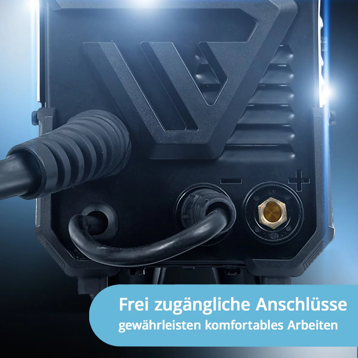 Saldatrice STAHLWERK MIG/MAG 160 M Dispositivo combinato 5 in 1 completamente sinergico con 160 A reali e 2 rotoli di filo trainato/animato, MIG MAG, ARC MMA, Lift TIG