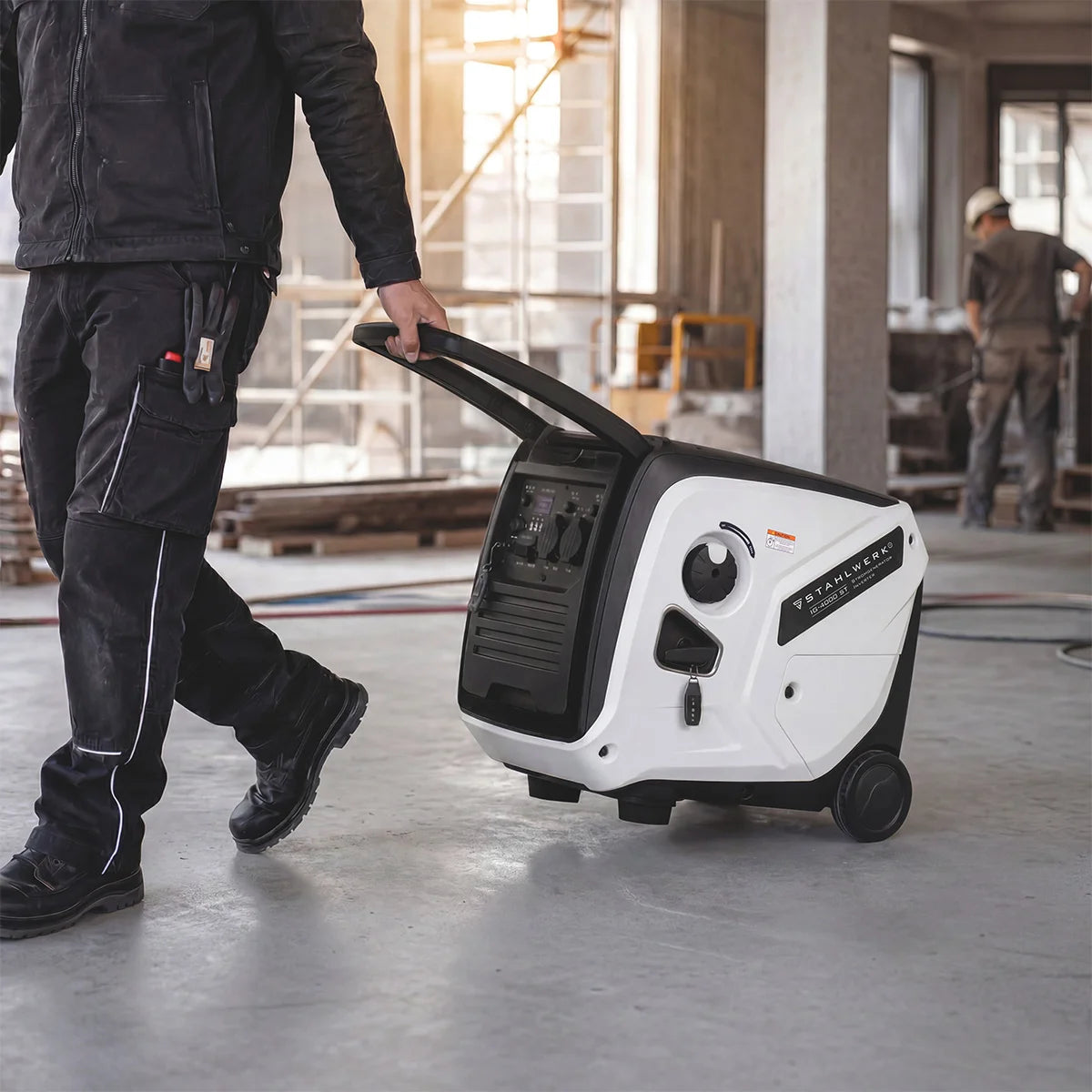 STAHLWERK IG-4000 ST petrol generator 4 kW | 5.44 hp | Inverter power generator | Multi-Supply Generator | Emergency generator, 4-stroke, 5 consumer connections, consumption-efficient and low-maintenance
