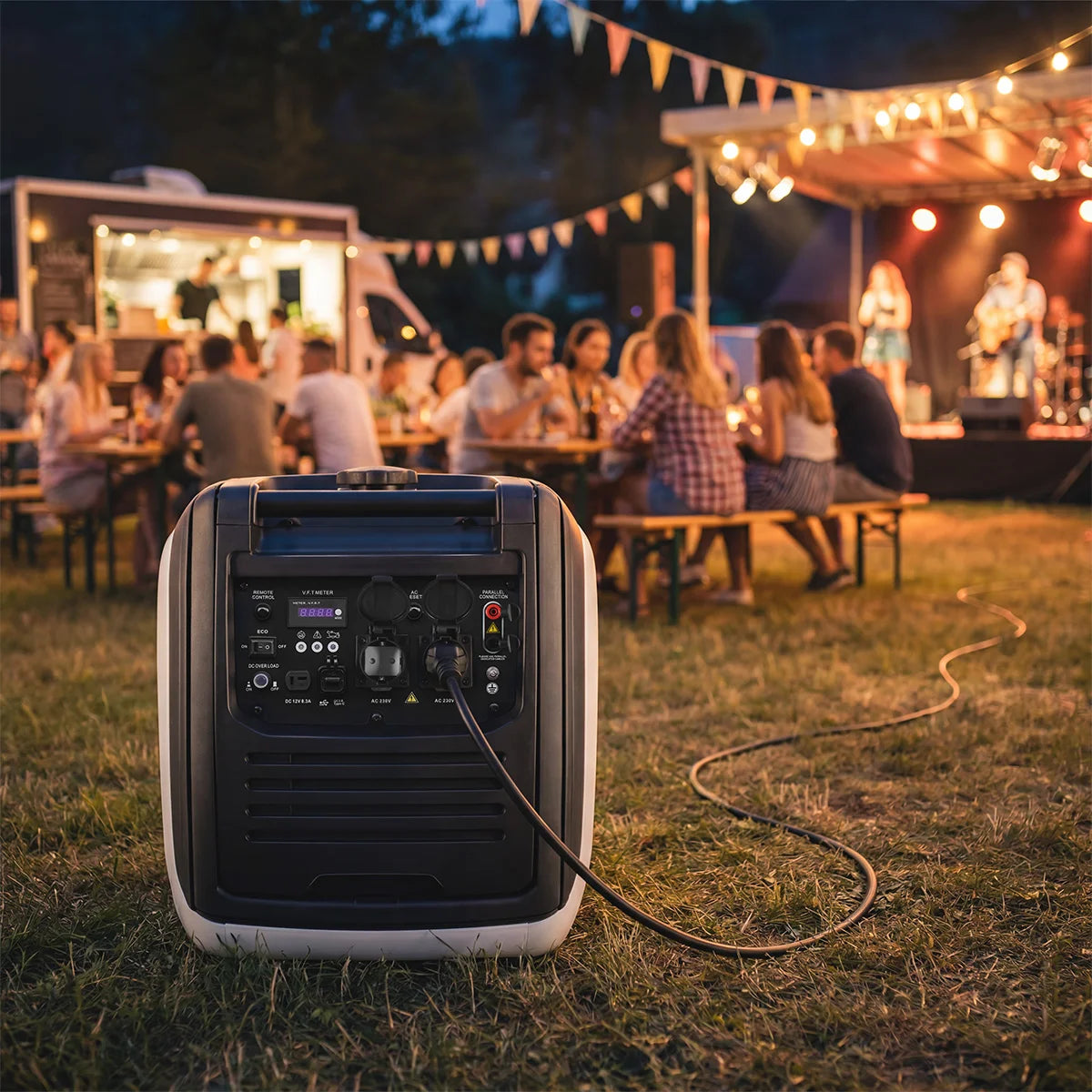 STAHLWERK IG-4000 ST petrol generator 4 kW | 5.44 hp | Inverter power generator | Multi-Supply Generator | Emergency generator, 4-stroke, 5 consumer connections, consumption-efficient and low-maintenance