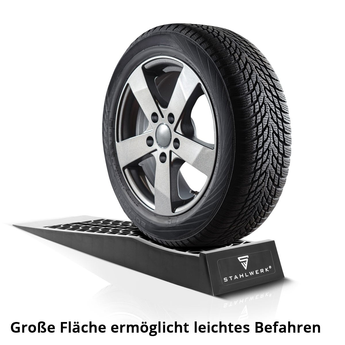 Cale de marche STAHLWERK GT-13 ST lot de 2 avec capacité de charge de 3 t 700 x 200 x 78 mm cale de rampe | Cale de roue | Rampe d'accès | Rampe | Cale de compensation pour camping-cars, caravanes, caravanes ou remorques