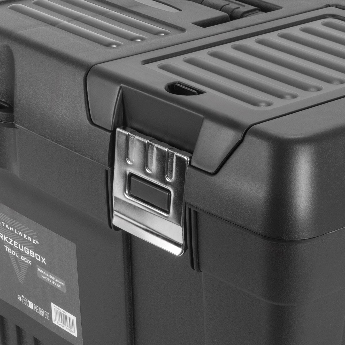 STAHLWERK Toolbox Set mit 4 leeren Werkzeugkisten | Werkzeugbox | Werkzeugkoffer | Werkzeugkasten | Werkzeug-Organizer | 4 in 1 Modul-System mit integrierten Sortimentsboxen