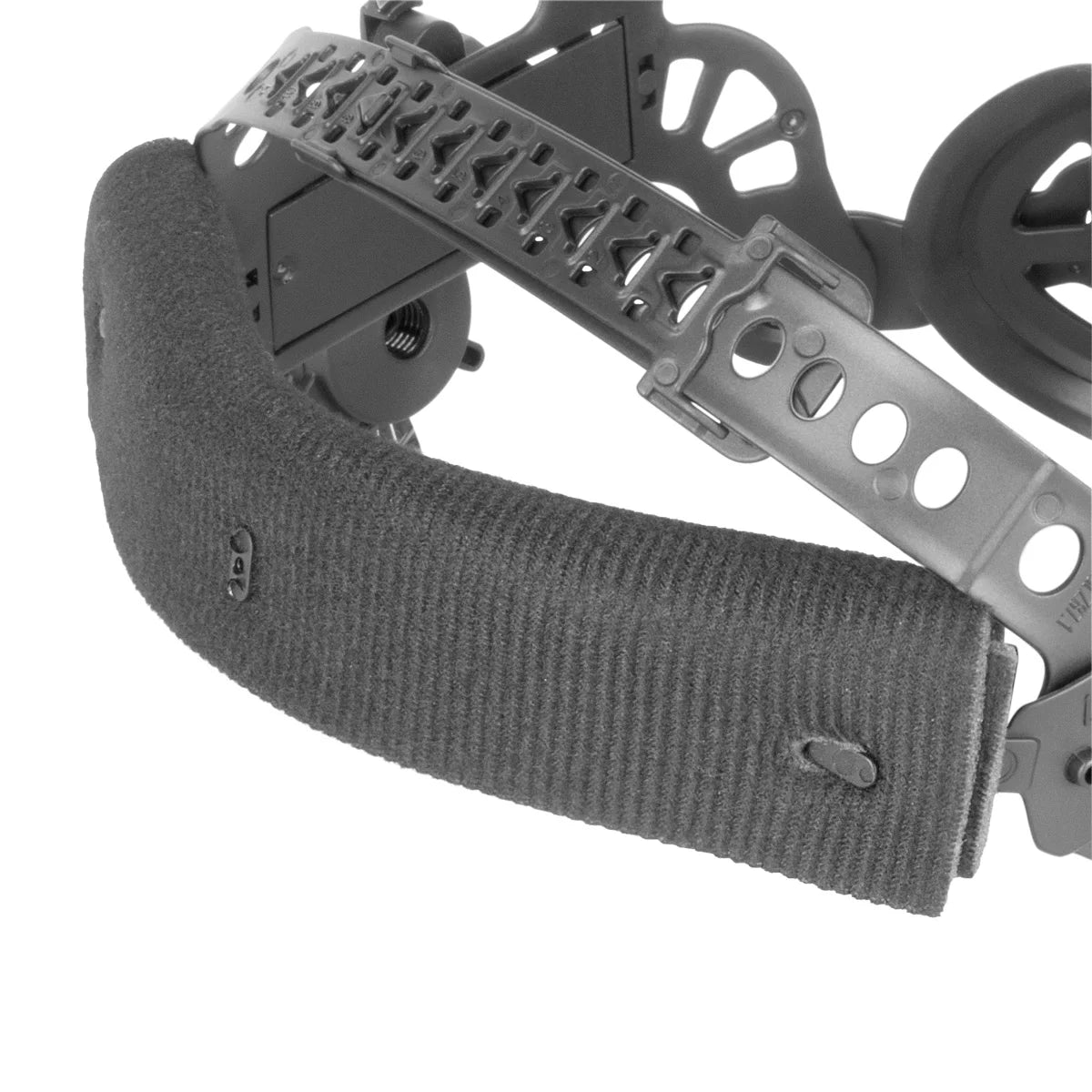 Diadema universal STAHLWERK para caretas de soldadura automática | Opciones de configuración versátiles | Ajuste ergonómico | Cojín para la cabeza integrado | Banda para el sudor intercambiable | Transpirable y ligero
