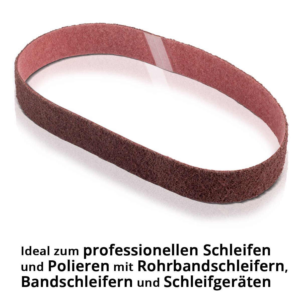 STAHLWERK abrasive fleece medium grain 40 x 760 mm sanding belt | Non-woven tapes | Polishing fleece | Universal sanding belts | Abrasives for pipe belt grinders, belt sanders and sanders