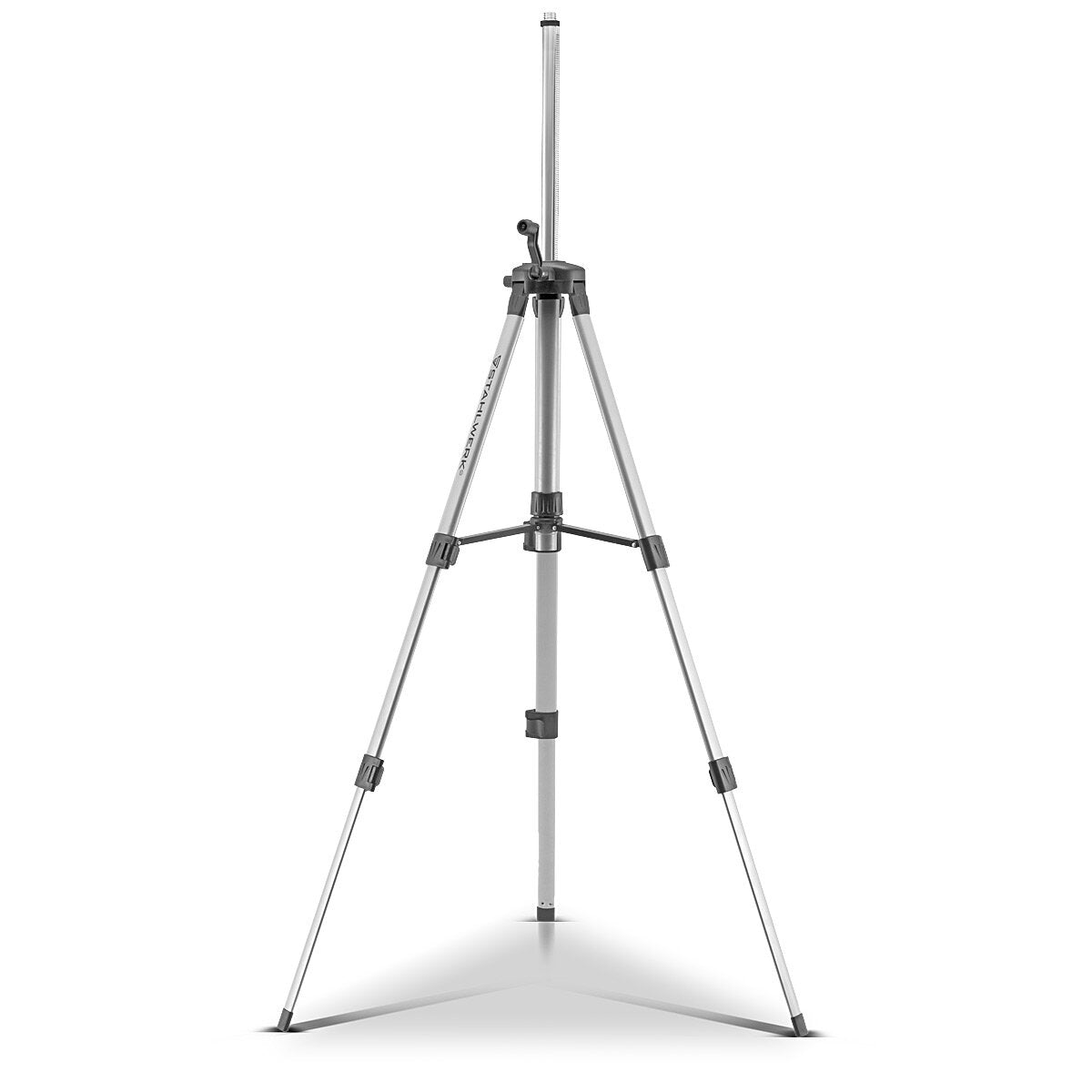 Trépied universel STAHLWERK pour le laser à lignes croisées STAHLWERK KL-5 ST trépied télescopique / trépied / trépied avec colonne centrale extensible de 280 mm, manivelle et bulle de nivellement