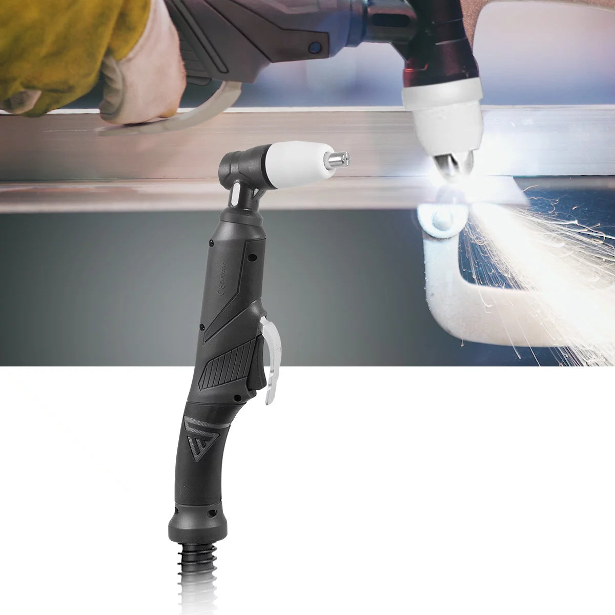 Torche de découpe plasma STAHLWERK PT-31 Paquet de tuyaux de base 5 mètres jusqu'à 40 A, adapté au découpeur plasma CUT 40