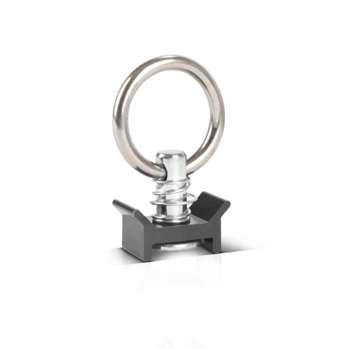 STAHLWERK Zurrösen 4er Set Fitting | O-Ring | Ösen | Zurrringe für Airlineschienen | Zurrschienen | Befestigungsschienen zur Ladungssicherung beim Transport