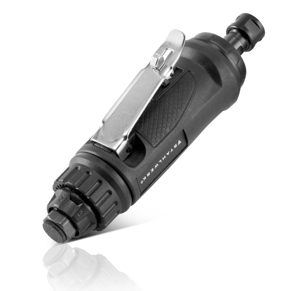 STAHLWERK DS-2000 ST Amoladora neumática profesional de aire comprimido y amoladora multiusos para pulir, fresar, grabar y esmerilar
