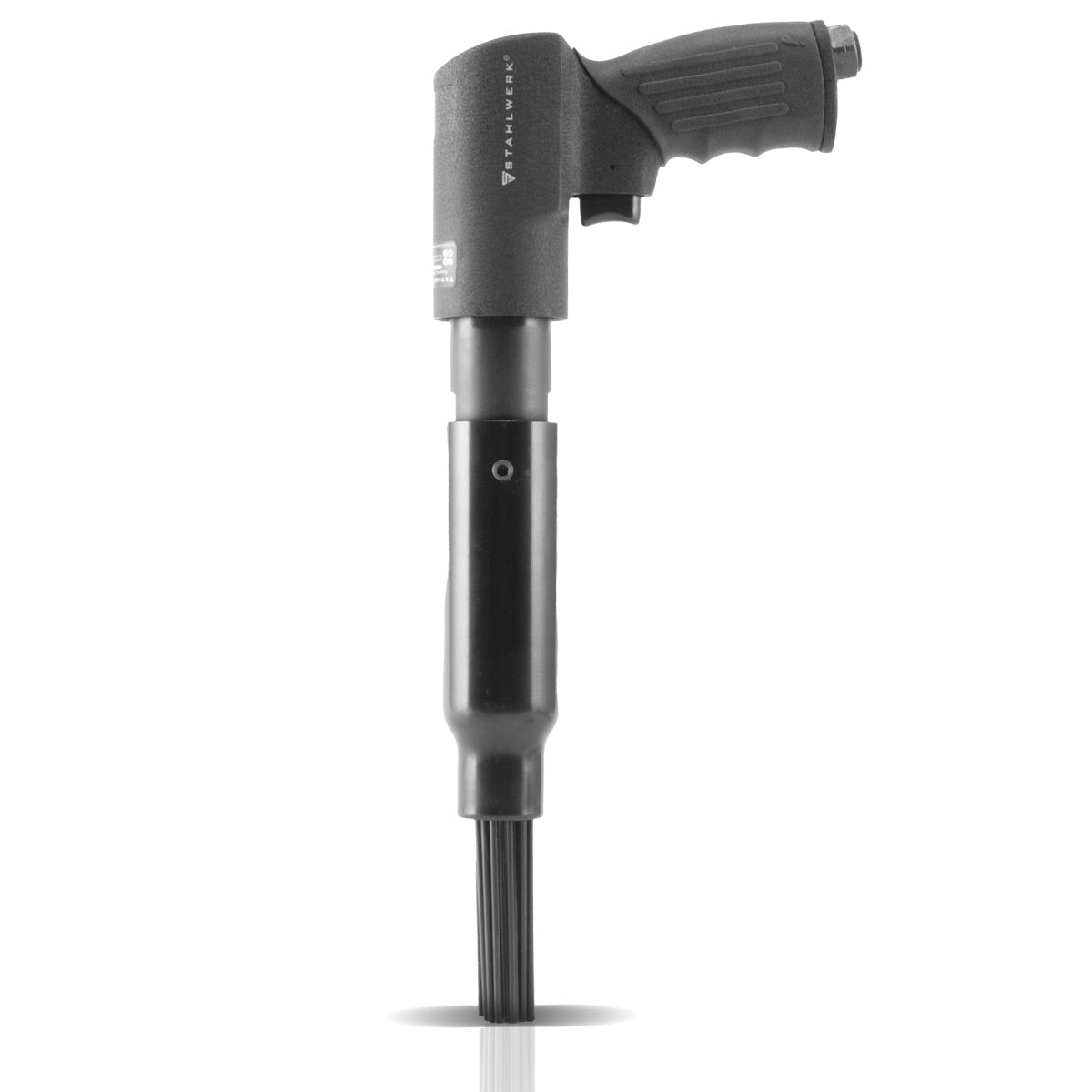 STAHLWERK DNE-400 ST professioneller Druckluft-Nadelentroster mit einem Trommelhub von 14 mm und 4.000 Schlägen pro Minute für Werkstatt und Industrie