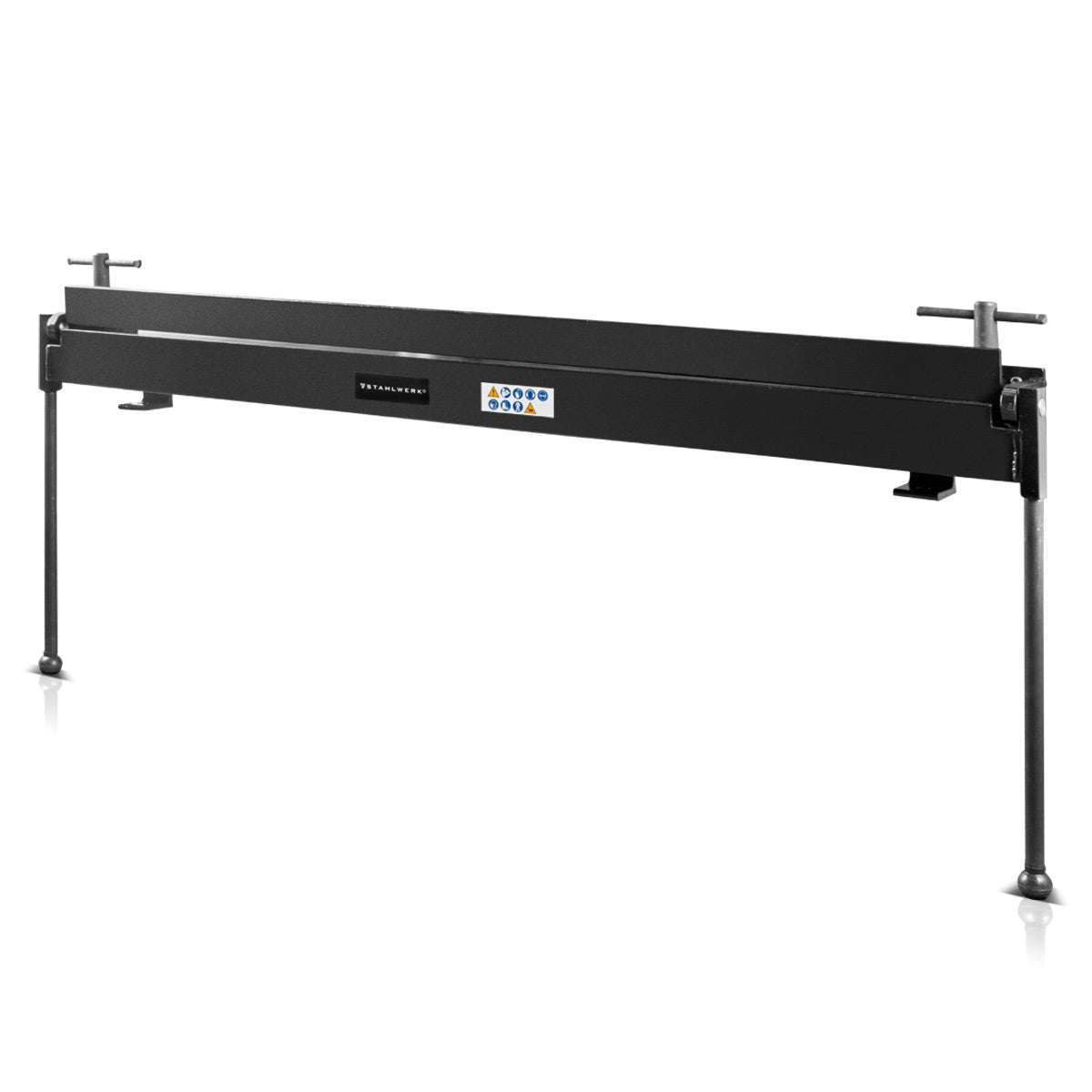 STAHLWERK folding bench AB-1000 ST - sheet metal bending machine for normal steel sheets up to 1.2 mm thick, bending angle 0 to 135 degrees, working range 1,000 mm