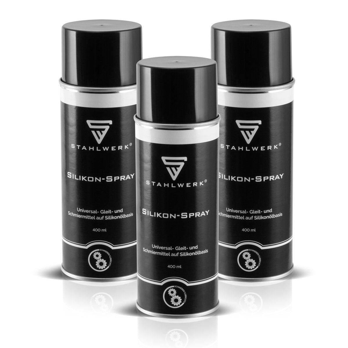 STAHLWERK 3er Set Silikon-Spray Multifunktionales Schmier- und Wartungsöl Multifunktions-Spray für Haushalt Industrie und Werkstatt