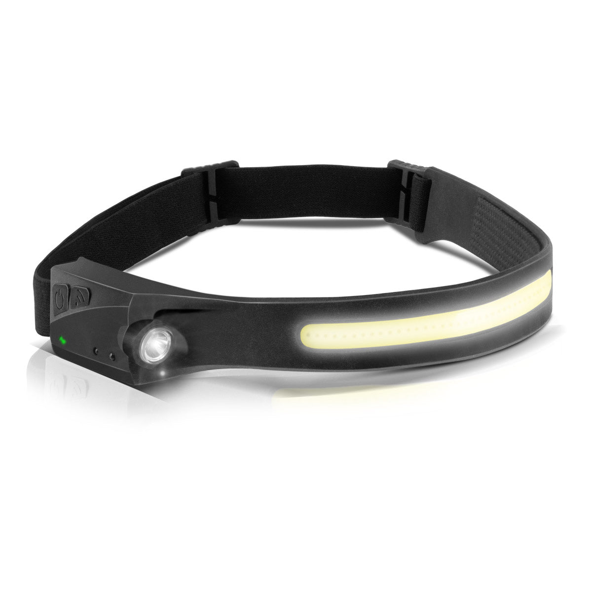 STAHLWERK Lampe frontale LED ALS-350 ST Lampe frontale/lampe de travail/lampe frontale puissante avec batterie intégrée, port USB-C, 5 modes d'éclairage et capteur