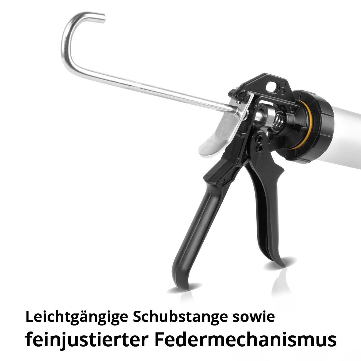 STAHLWERK Silikonpistole SP-600 ST 600 ml Kartuschenpresse / Kartuschenpistole aus stabilem Aluminium für Kartuschen und Beutel zum Silikonieren und Aufbringen von Kleb- und Dichtstoffen
