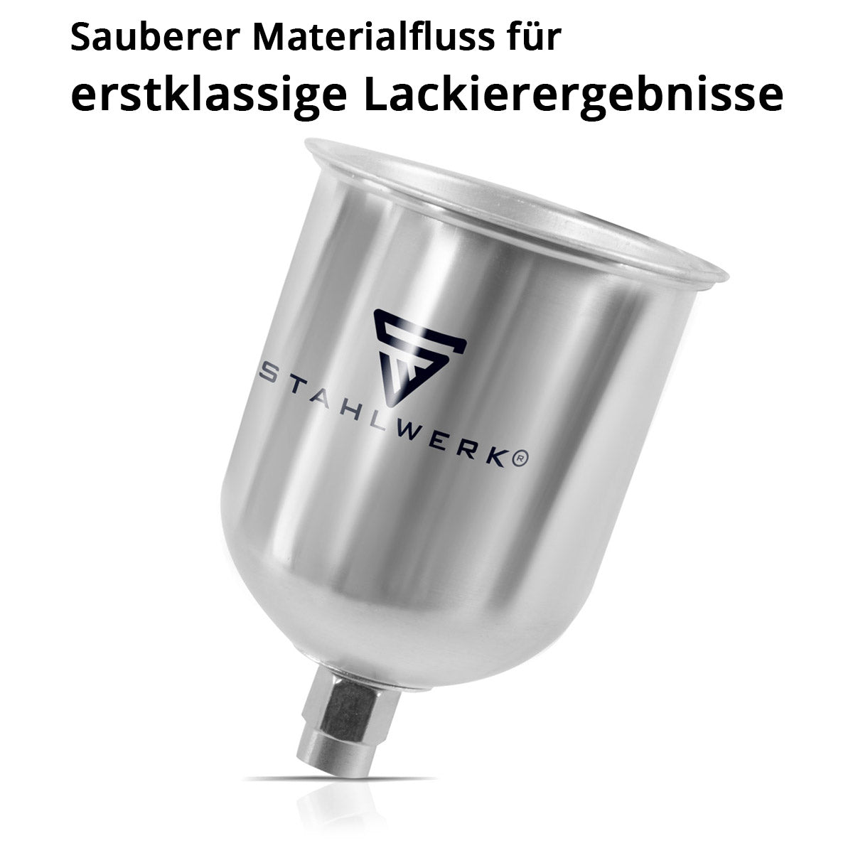 STAHLWERK aluminum paint cup / flow cup 600 ml paint cup for paint gun / spray gun / spray gun / spray gun