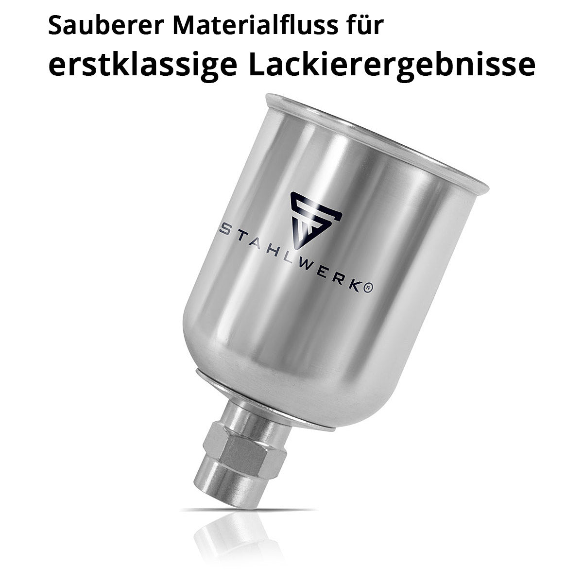 STAHLWERK aluminum paint cup / flow cup 125 ml paint cup for paint gun / spray gun / spray gun / spray gun