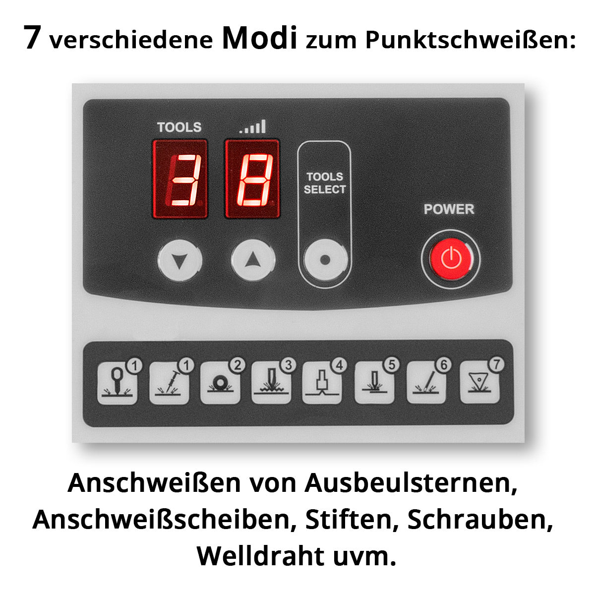 Débosseleur STAHLWERK CBR-90 ST avec kit de débosselage Smart Repair de 3 000 W et 230 V / outil de débosselage / soudeur par points / outil de débosselage / pistolet à souder pour la réparation professionnelle des carrosseries de véhicules