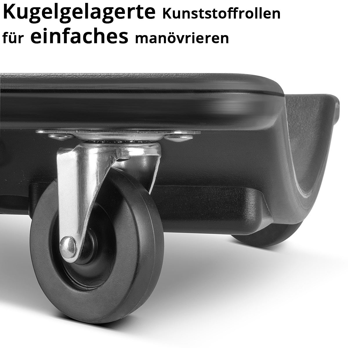STAHLWERK vehicle roller board RC-40 ST with 500 kg load capacity and 6 movable wheels, ergonomic assembly roller board | Assembly couch | Workshop roller board | Workshop couch made of robust plastic
