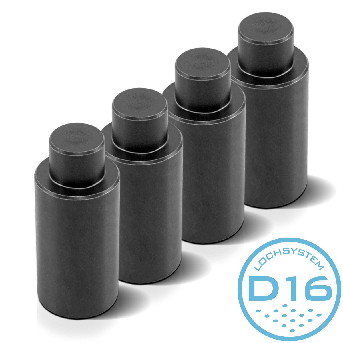 STAHLWERK stop bolts clamping bolts 25 x 50 mm for welding tables with D16 hole system, set of 4