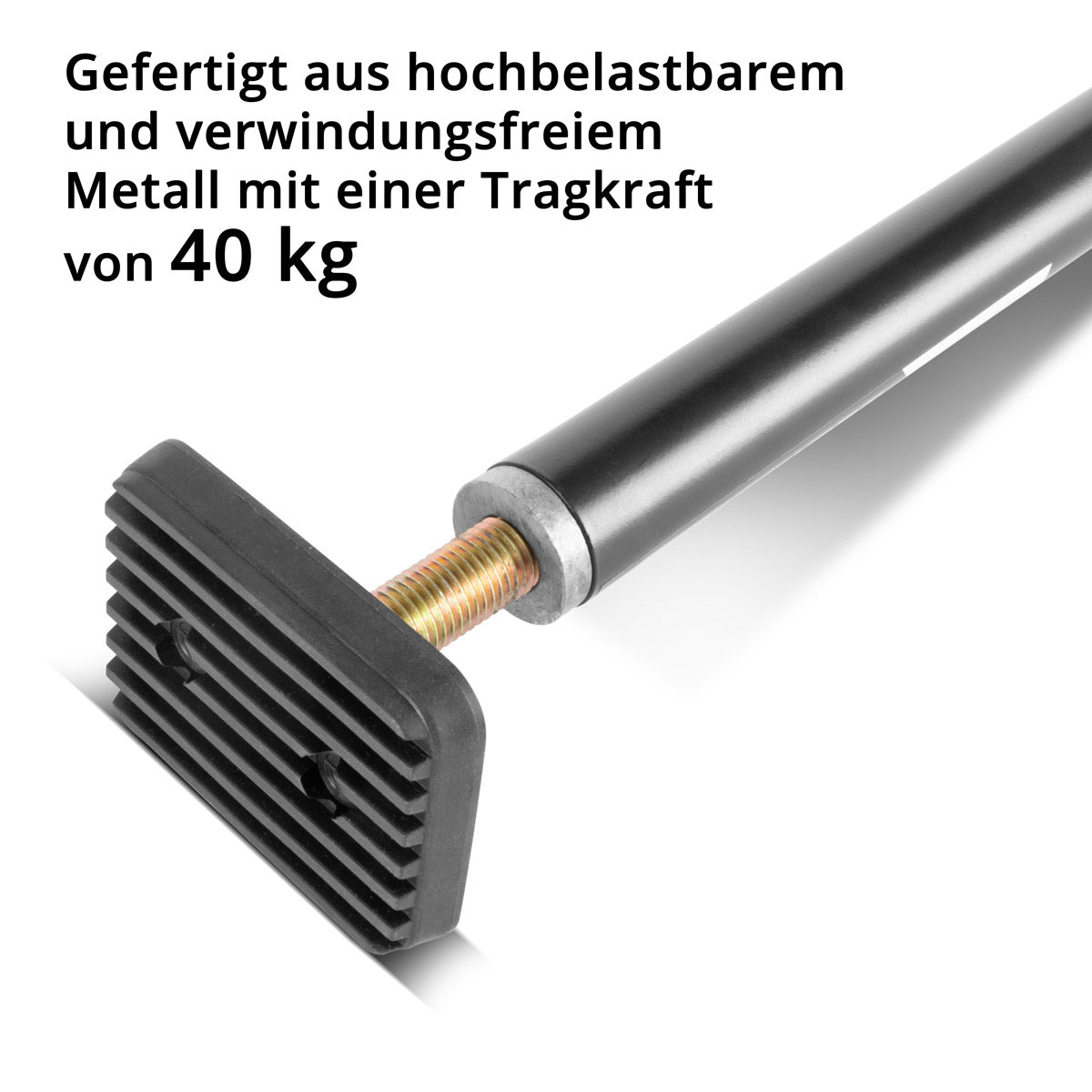 STAHLWERK Montagestütze / Baustütze MH-115 ST 66-115 cm, 40 kg Tragkraft, robuster Türspanner / Teleskopstütze / Spannstütze