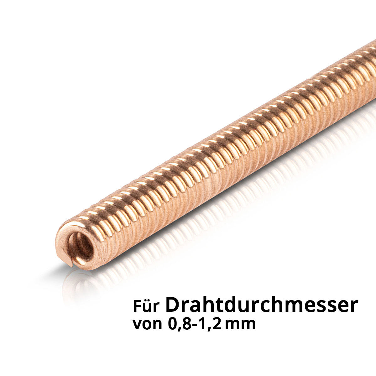 STAHLWERK Universal Carbonseele | Drahtführung 5 m für MIG MAG AK15 | MB15 | AK25 | MB25 Schweißbrenner-Schlauchpakete mit Euro-Zentralanschluss zum professionellen Schweißen von Stahl, Edelstahl und Aluminium-Legierungen