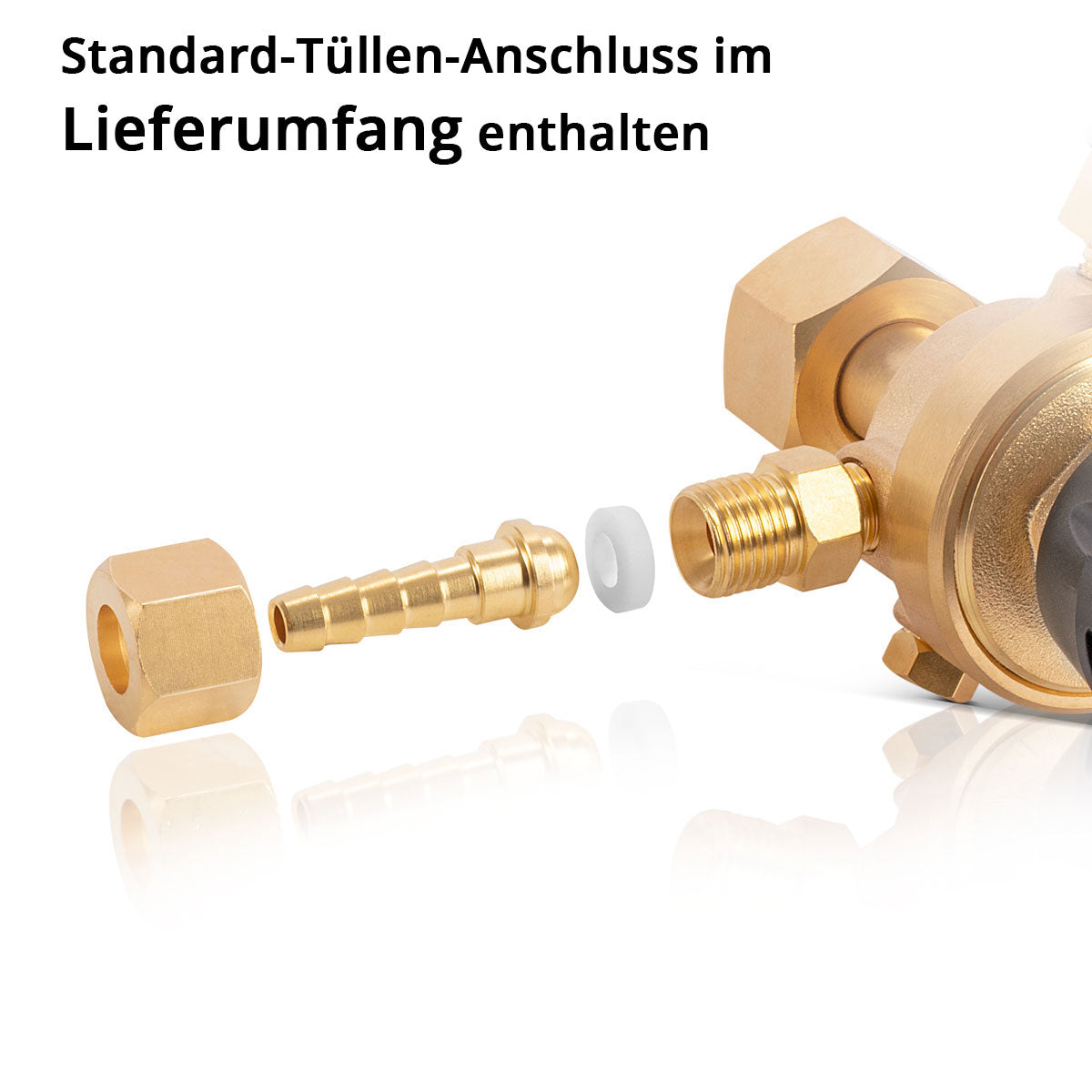 Réducteur de pression STAHLWERK ST-215 selon la norme DIN EN ISO 2503 régulateur de pression jusqu'à 200 bar en laiton de haute qualité pour argon | CO2 | Mélanger 18 | Gaz mixte | Gaz protecteur pour postes à souder TIG et MIG MAG
