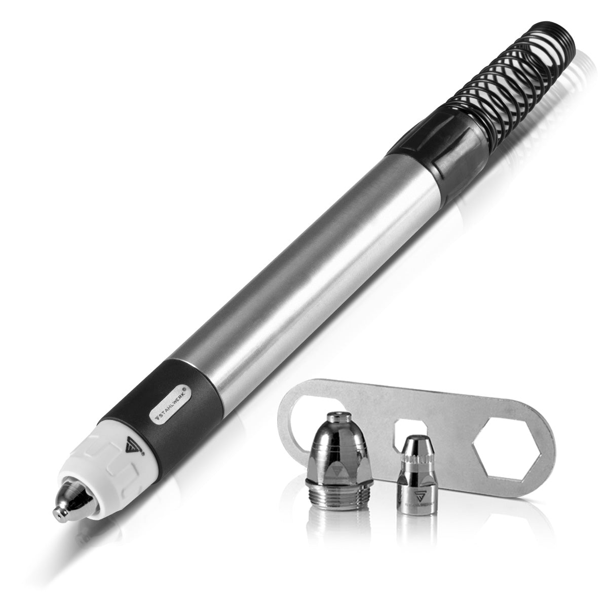 STAHLWERK P80 CNC torch with stainless steel housing and high-quality brass head for plasma cutter torches