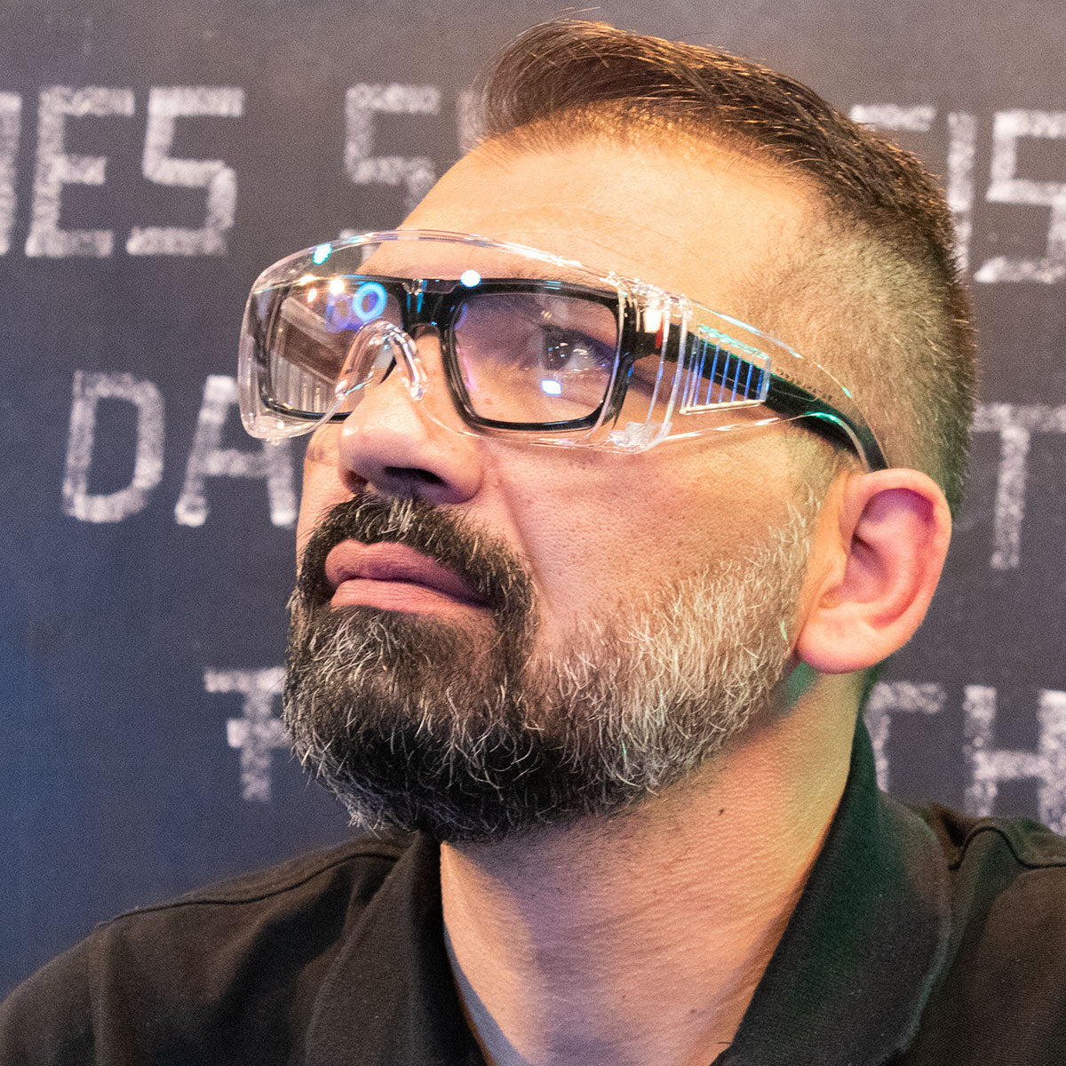 STAHLWERK Schutzbrille / Überbrille / Arbeitsbrille /Arbeitsschutzausrüstung / Sicherheitsbrille kratzfest