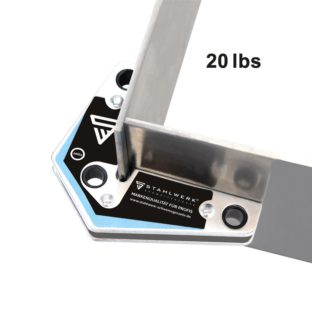 STAHLWERK 4 × angolo di saldatura ad angolo magnetico 9 kg / 20 lbs