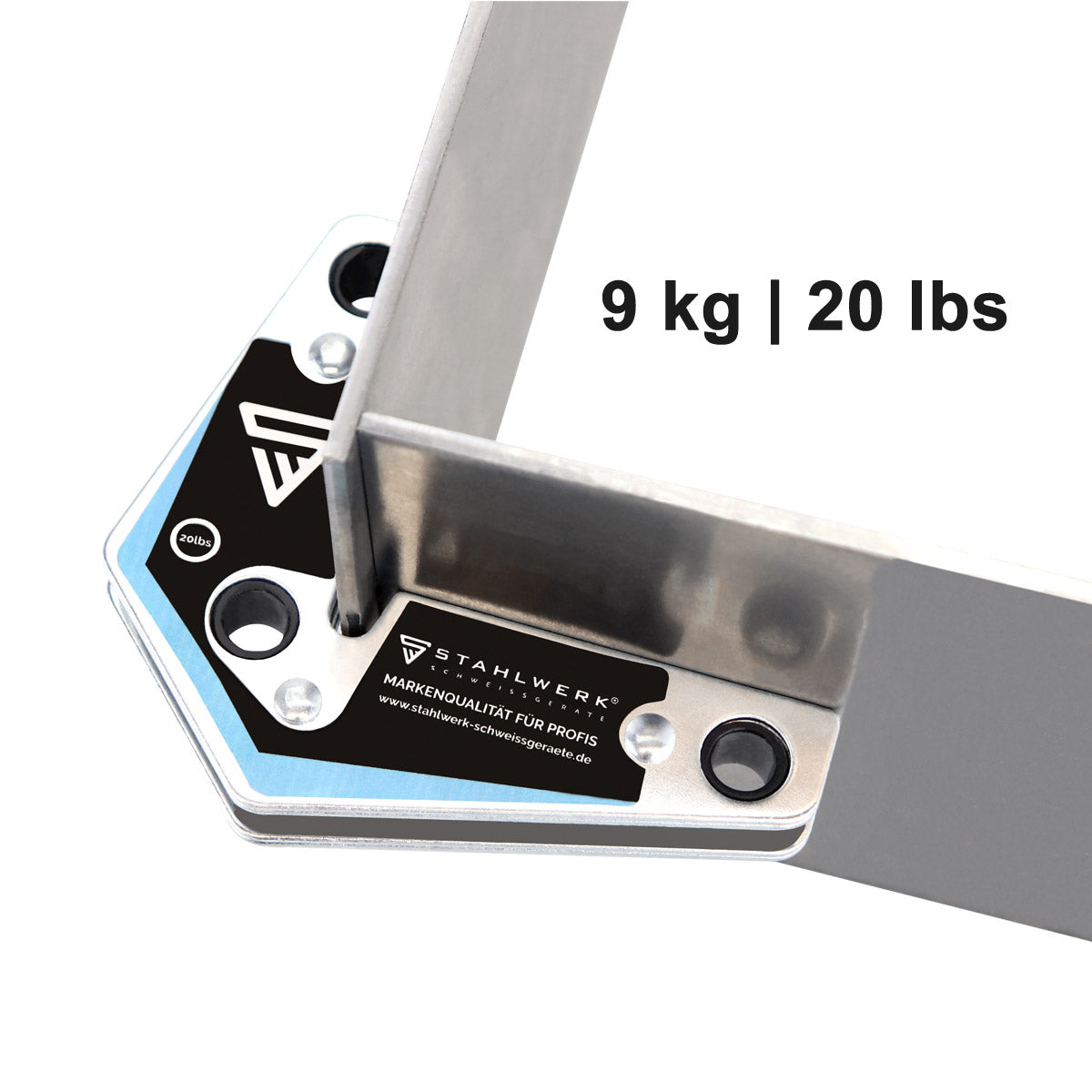 STAHLWERK 4 × angolo di saldatura ad angolo magnetico 9 kg / 20 lbs