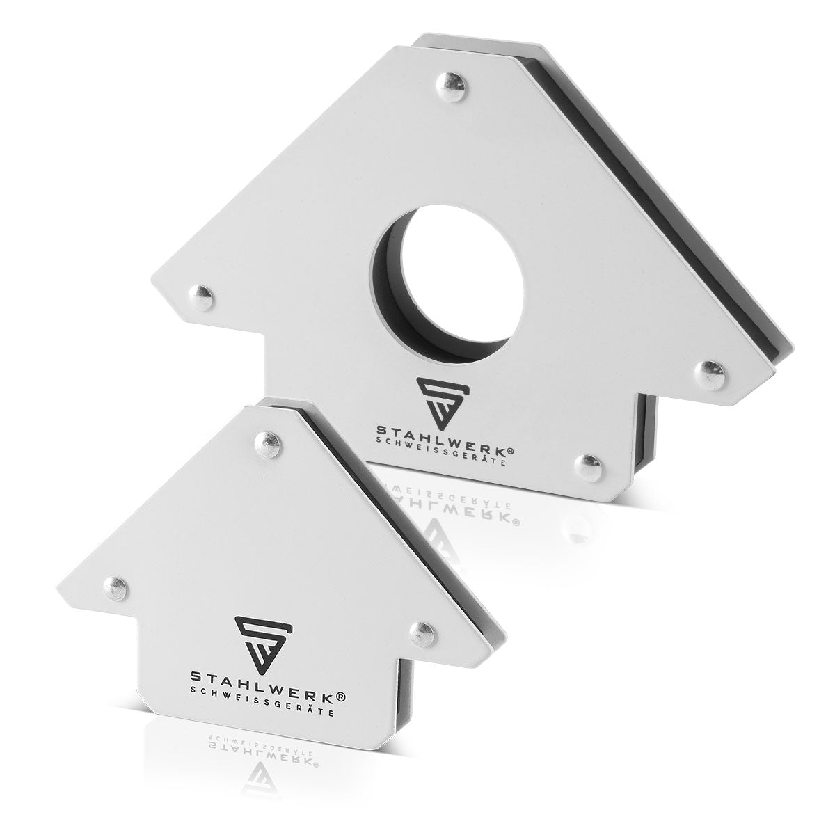 STAHLWERK 2 × magnetic angle welding angle 11.3 + 34 kg / 25 + 75 lbs