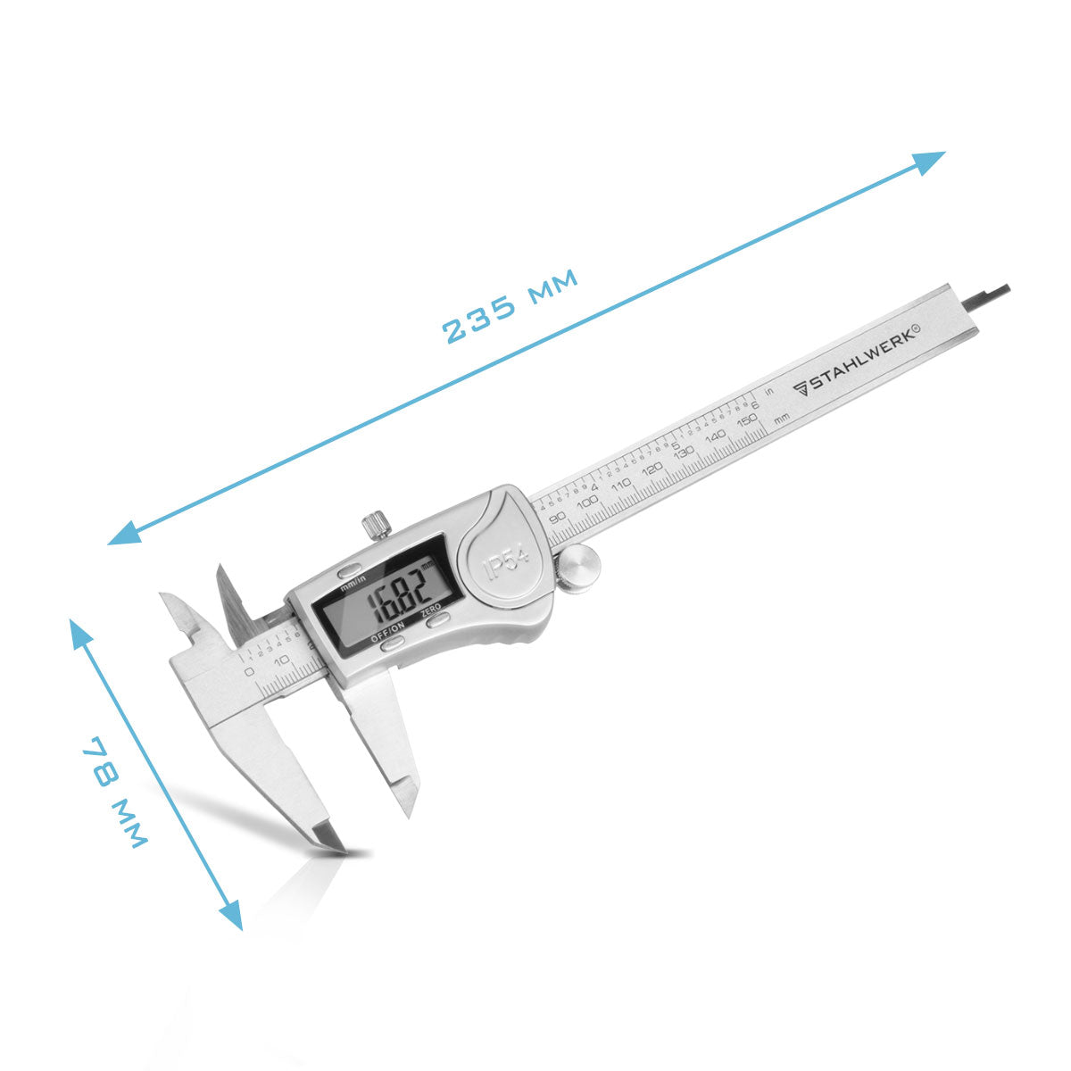 Calibro digitale STAHLWERK DMS-3 ST e tracciatore 145 mm