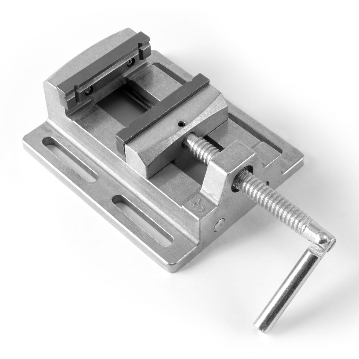STAHLWERK FZ-76 ST Stable machine vice with hardened clamping jaws for workpieces made of metal, wood and plastic